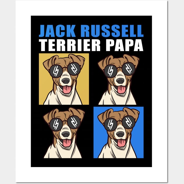 Jack Russell Terrier Dad Dog Owner Wall Art by Streetwear KKS